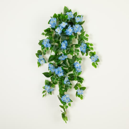 41" UV Resistant Artificial Hydrangea Hanging Plants